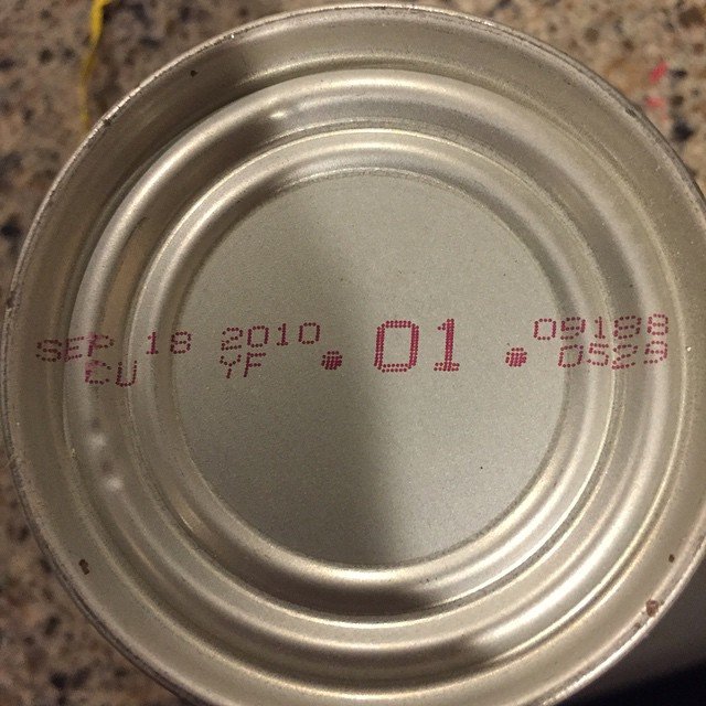 Cleaning out my pantry... This was one that was least expired...