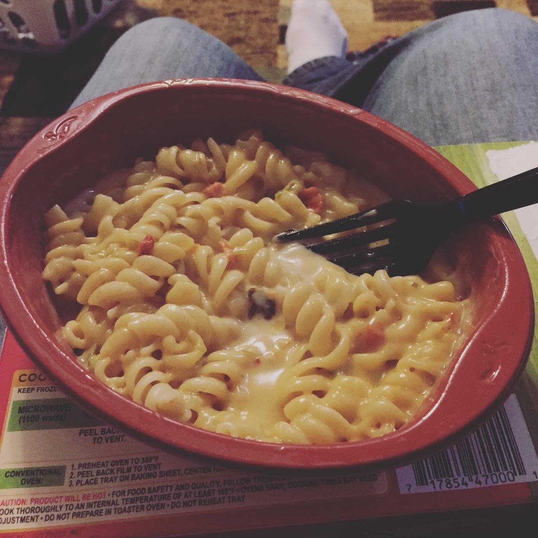 @shanehaggerty @katyerac rebuttal to Shane's meal: hand-rolled whole wheat pasta, jalapeño cheese with garlic and sesame extracts, and a dash of dried pepper.